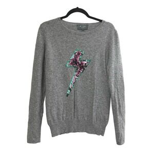 WYSE London Wool-Cashmere Sequin Lightning Bolt Sweater - Sz 8 (WYSE Sz 3)